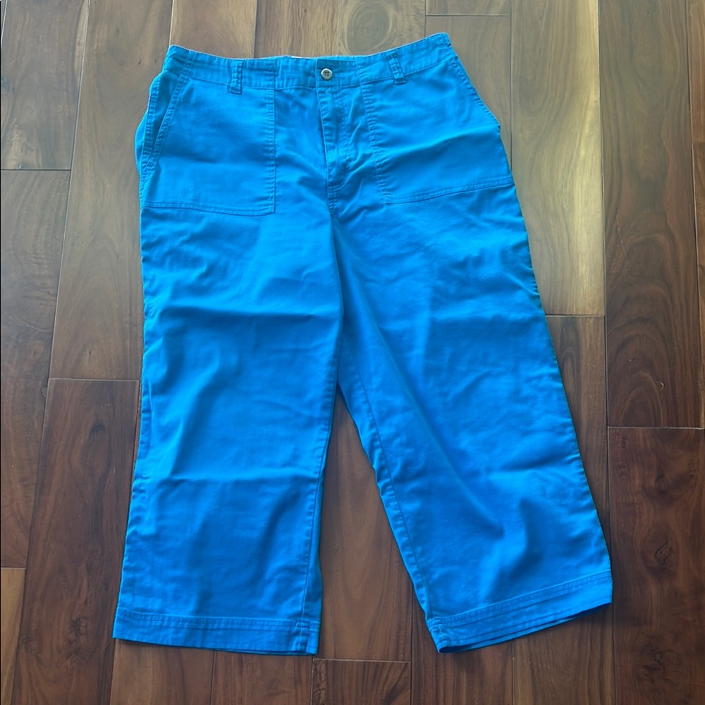 Chico’s Bright Blue Cropped Pants